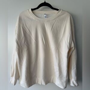 Fabletics Women's Cream Sweatshirt